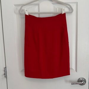 Liz Claiborne Sport Red Midi Skirt Size 6